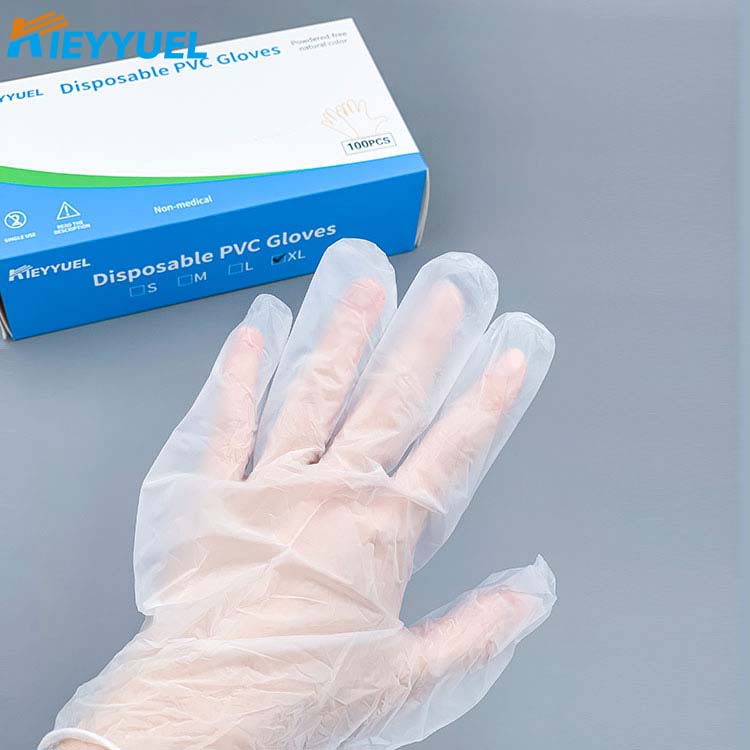 قفازات PVC يمكن التخلص منها