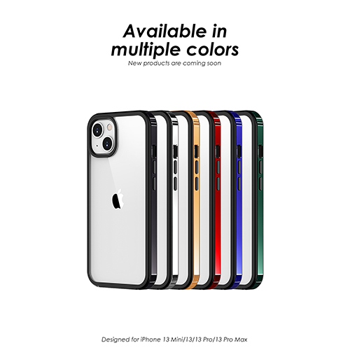 حدود معدنية لامعة مع هاتف TPU